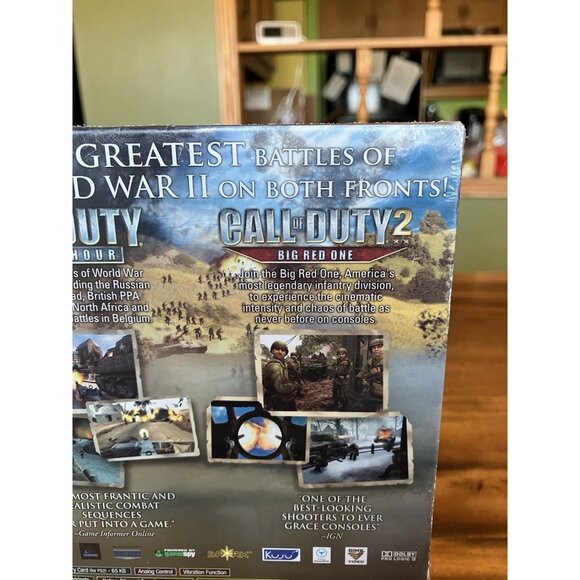 PS2 Call of Duty Legacy Activision 2007 (Finest Hour & Big Red One) NEW/SEALED - Picture 15 of 16